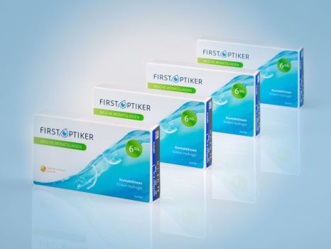Monatslinsen Silikon Hydrogel (6er Box) 4er Set