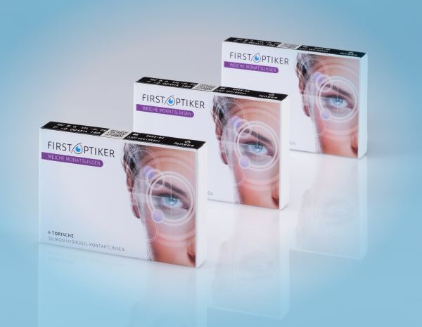 Monatslinsen Silikon Hydrogel Torisch (6er Box) 3er Set